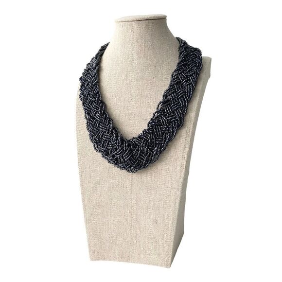 Boho Chunky Micro Round Beads Necklace - Picture 1 of 7